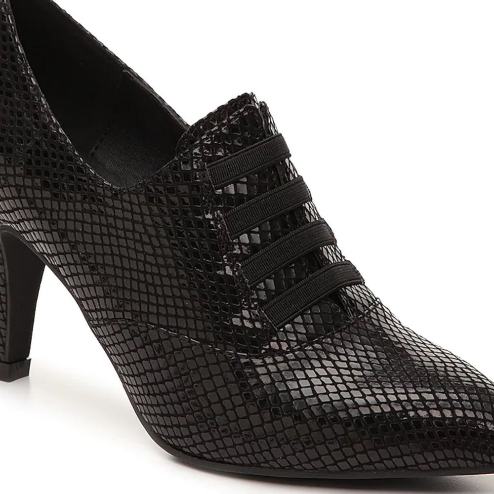 Bellini Gisele snake print booties blk Sz 13M